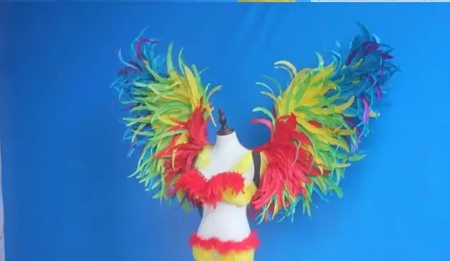 Пользовательские Крылья ангела перо для модельного представления реквизит