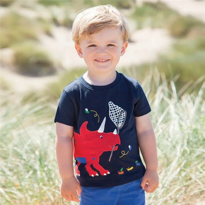 Детская летняя футболка с коротким рукавом в полоску|Футболки для мальчиков| |