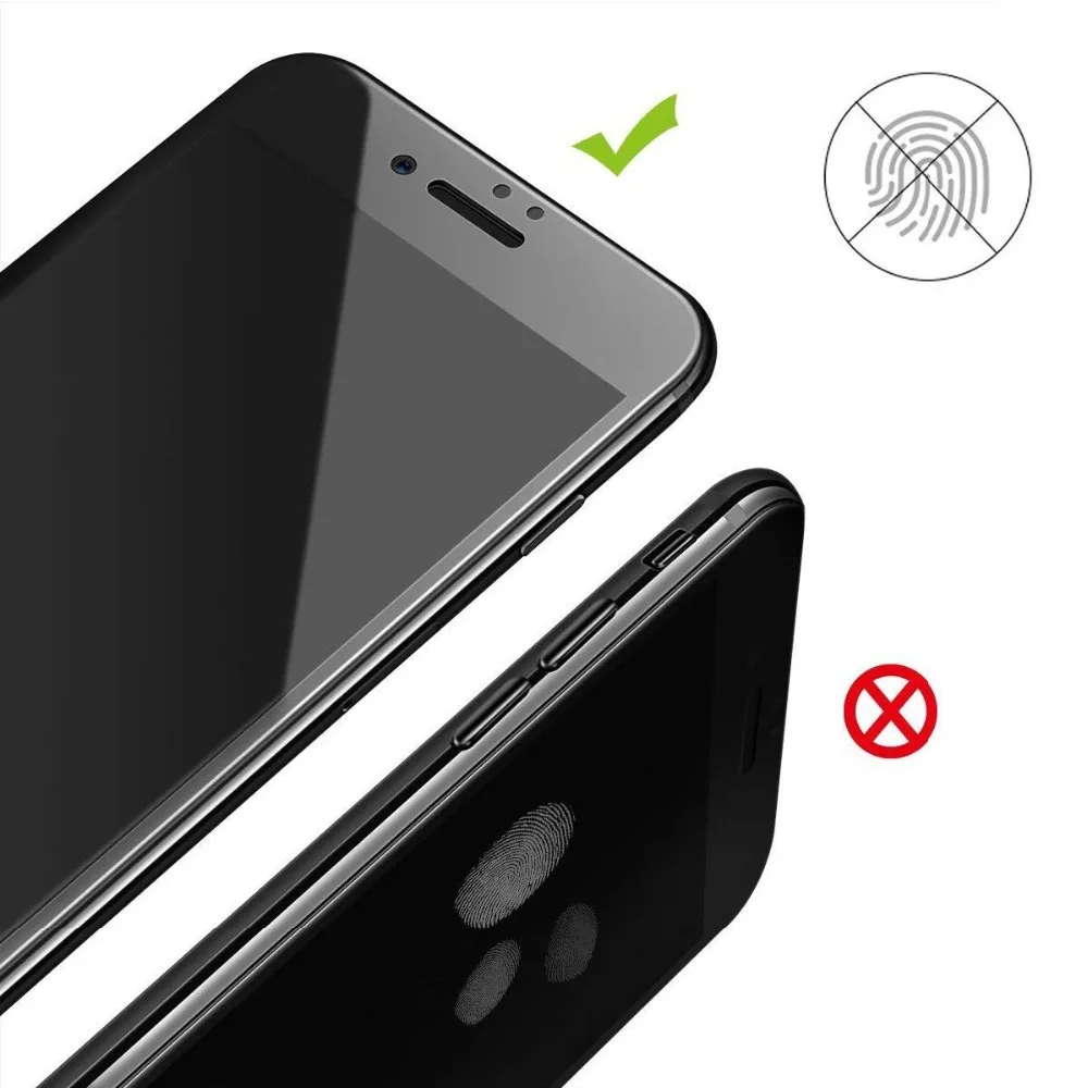 Закаленное стекло протектор для IPhone 6 7 8 5D изогнутые края Защитное X PLUS 9 H