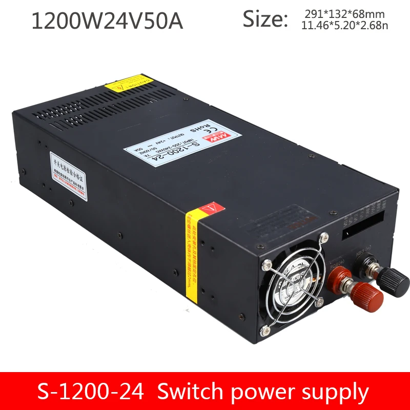 Промышленный импульсный источник питания S-1200W-24V50A/12 в а 36 В 33 А 48 25 60 80