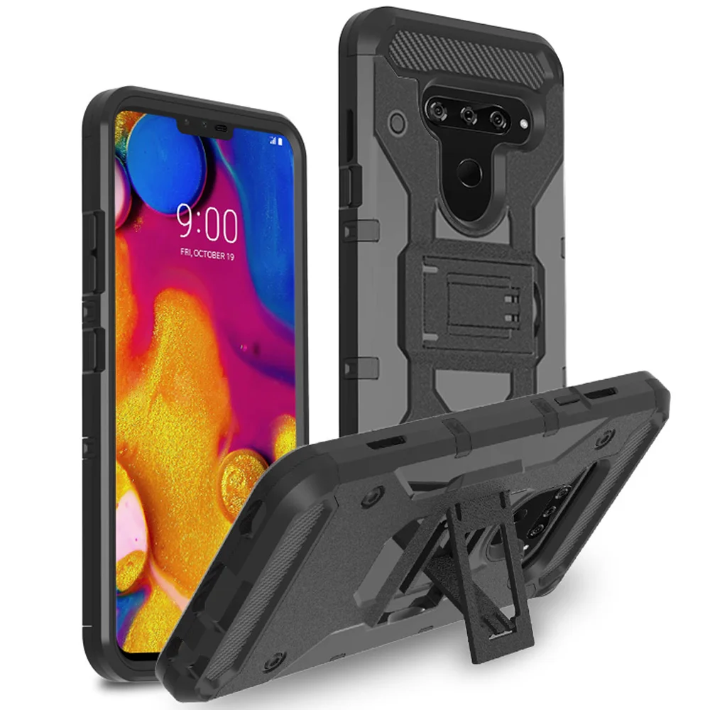 Для LG V40 / чехол ThinQ сверхпрочный Гибридный армированный противоударный задний с