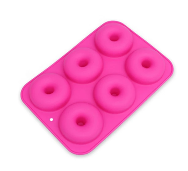Donut mold 8,8*7,2 дюймов Пищевая силиконовая форма леденец Поп кекс шоколадная форма леденец форма для торта - Цвет: Donut mold