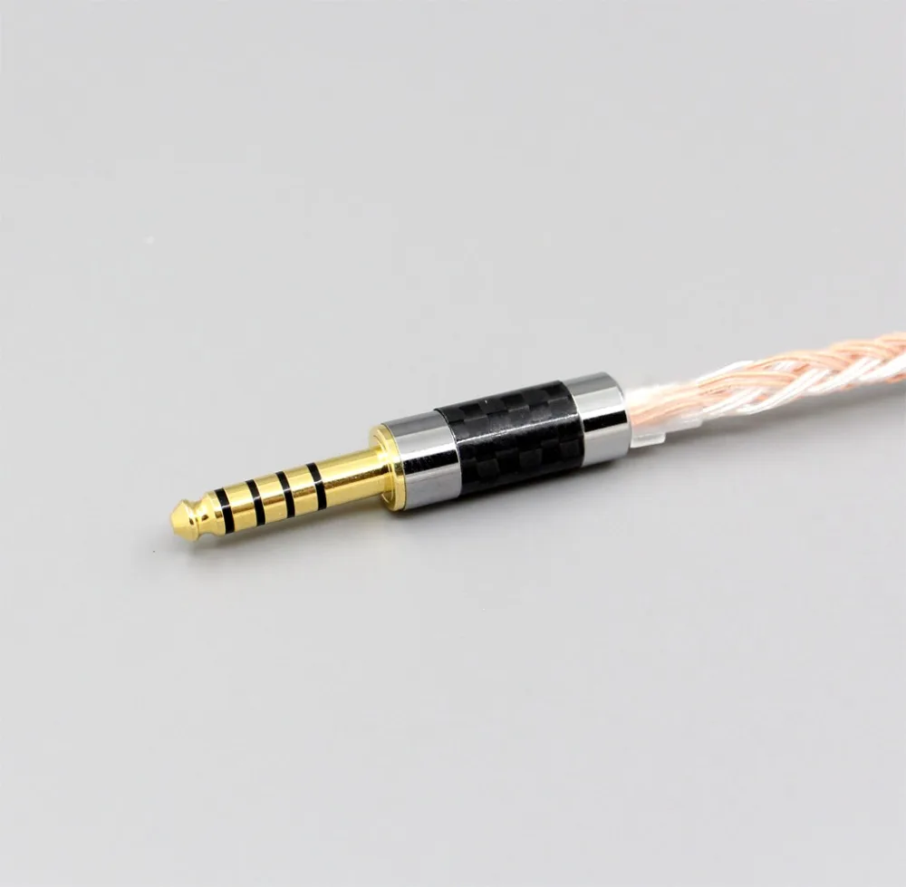 LN005980 3,5 мм 2,5 мм 4,4 мм XLR Сделано в Китае 16 ядер OCC Посеребренная смешанный кабель для наушников для Sennheiser HD660s HD650 HD600 HD580 HDxxx