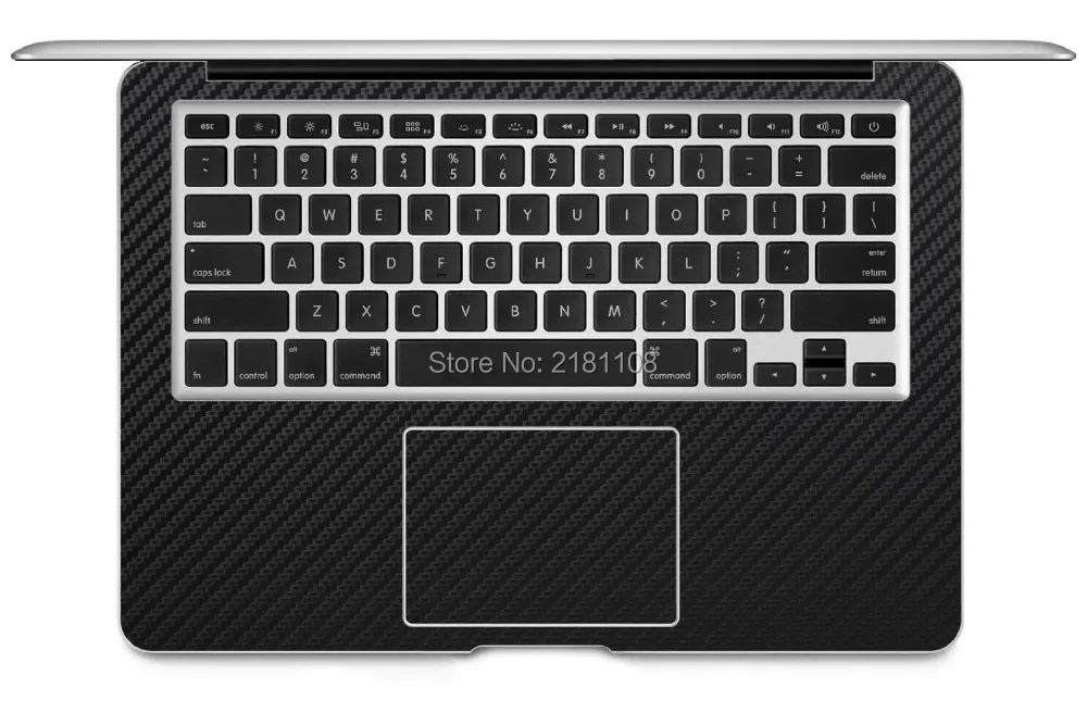 Тонкий Клей Vyncl из углеродного волокна для Macbook Pro 13 Retina Air11 15 черный/серебристый
