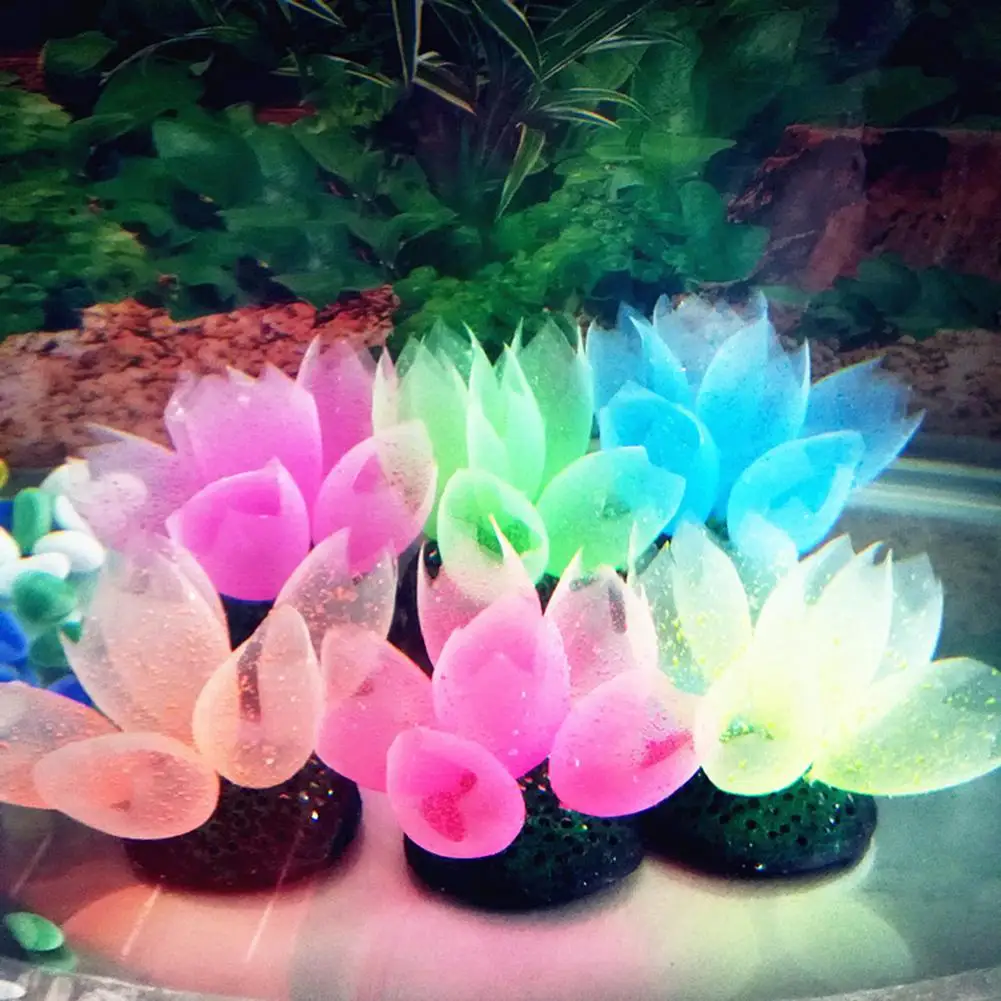 45 # силиконовые красивые светящиеся искусственные аквариумные коралловые
