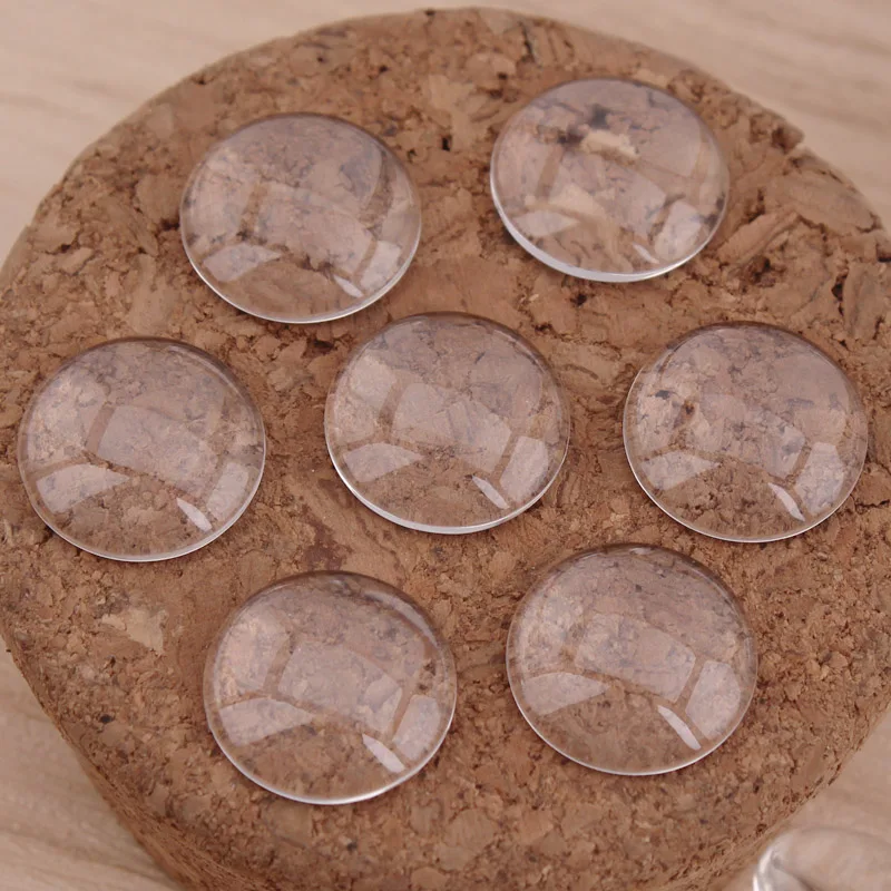 500x 16mm Round Flat Back Clear Glass Cabochon High Quality Lose Money Promotion clear glass cabochons | Украшения и аксессуары