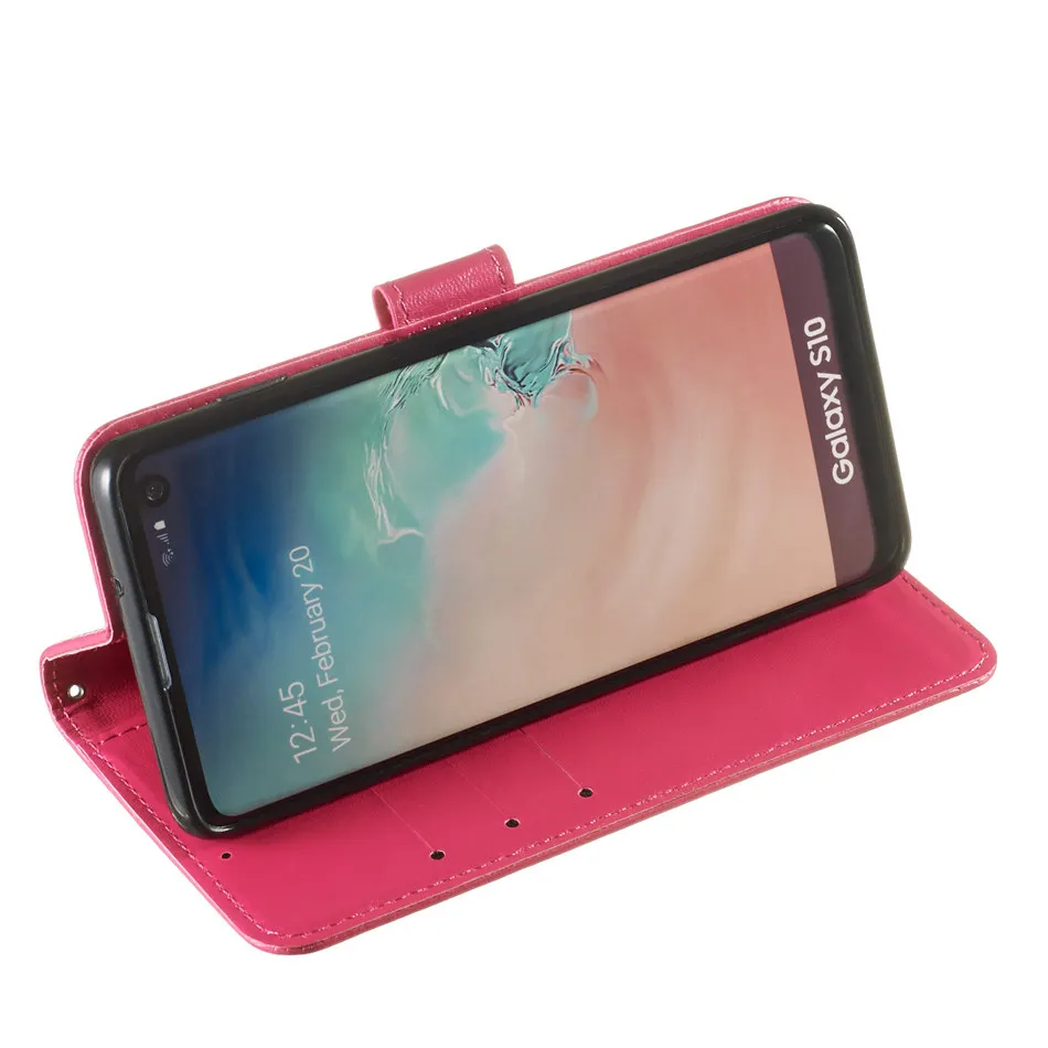 Винтаж чехол для samsung Galaxy j6 j4 j2 Core j3 j5 j7 A6 A8 плюс A7 j8 A10 A50 один Цвет бумажник чехол P01Z