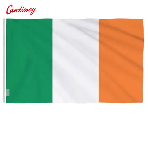 90x60 см, гибернианский Флаг Ирландии, Флаг Ирландии, баннер для празднования, знак высокого качества для внутреннего и наружного декора NN015