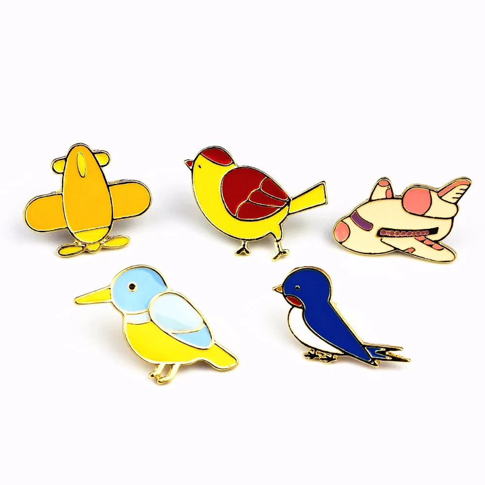Timlee X226 Lovely Mini Bird Plane Brooch Metal Pins Button Gift Wholesale | Украшения и аксессуары