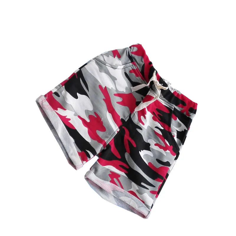 Брюки для мальчиков камуфляжные хлопковые детская одежда летние штаны маленьких