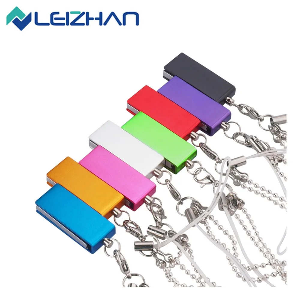 LEIZHAN Флешка брелок с реальной емкостью USB флеш накопитель 64 ГБ 32 16 8 4 компьютер u