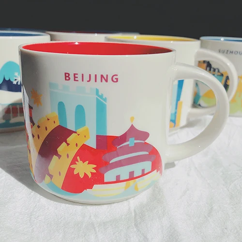 BEIJING 1 шт кружка с изображением города США Город костяного фарфора кружка глобальная коллекция керамическая Япония Англия Лондон ShaiHai Шэньчжэнь Пекин Город Кружка - Цвет: BEIJING