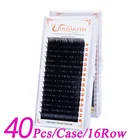 Ресницы Накладные ручной работы из натуральной норки индивидуальные, накладные ресницы, 16 рядов, 40 шт. 7-16 мм