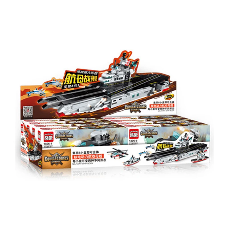 643 шт. Legoings 8 в 1 SWAT для самолетов Carri кирпичи 24 модели военный корабль DIY модель