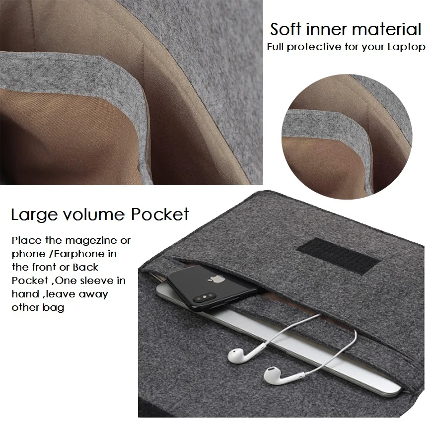 New Soft Laptop Sleeve case for Microsoft Surface Pro 3 4 Case Wool Felt Protective Cover | Компьютеры и офис