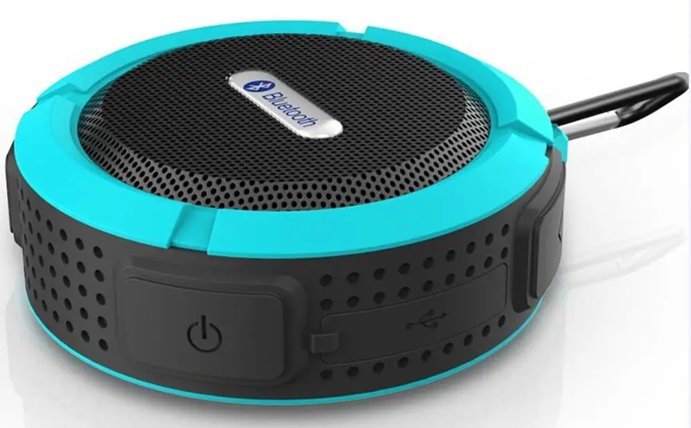 Мини Bluetooth динамик, портативный водонепроницаемый беспроводной динамик с громкой связью для путешествий на открытом воздухе - Цвет: Синий