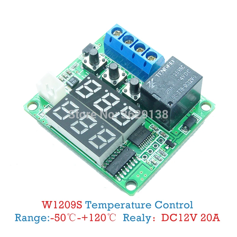  50 ~ 120C DC 12V Мини термостат регулятор цифровой контроль температуры Лер для