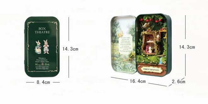 Коробка Театр Ностальгический стиль миниатюрные сцены деревянная миниатюрная