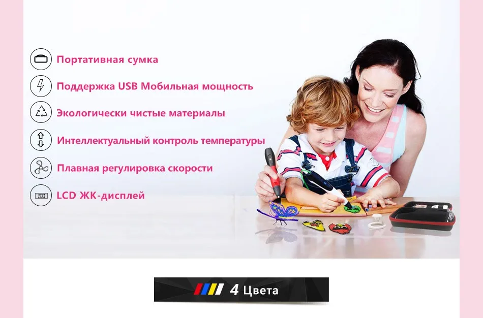 3d Ручка 3d ручки, подарок на год для детей подарок на день рождения Рождество, 3 d Ручка 3d модель, творческий 3d печать Ручка, 1,75 мм ABS/PLA нити