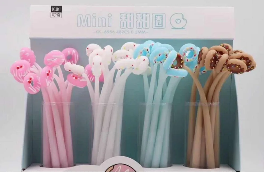 Korea color donut house мультипликационная гелевая ручка канцелярский призовой kawaii