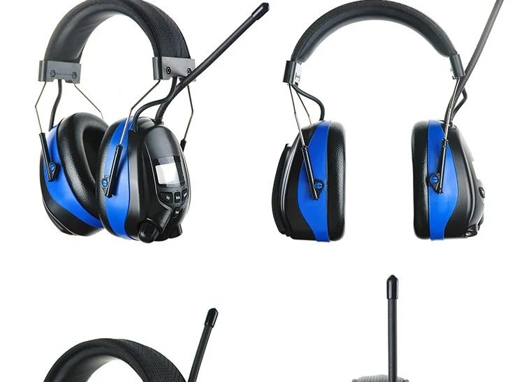 Bluetooth наушники для защиты слуха с AM FM радио и MP3 совместимы с электронным шумоподавлением Наушники для защиты ушей