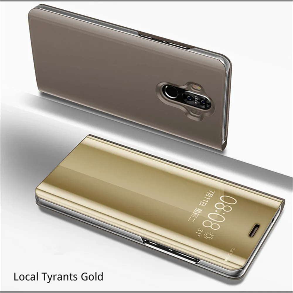 KEYSION умный флип-чехол с зеркалом для huawei Y6 Y7 Prime Y9 mate 20 Lite P30 Pro Чехол для huawei honor 8X10 Nova 2i 3 4