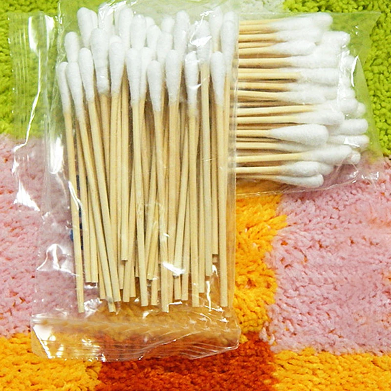 Деревянные ватные тампоны палочки насадки для медицинского лечения красоты