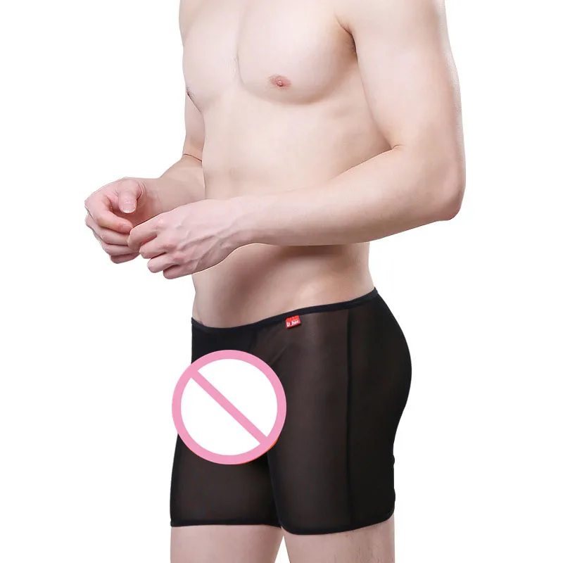 2017 Gay Men Boxers Underwear Net yarn Boxer Spandex cuecas Shorts Slip Mens Manufacturers | Мужская одежда