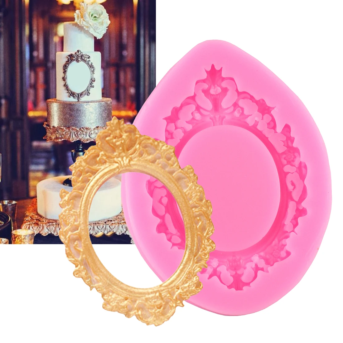 1 шт. силиконовая форма в ретро стиле для выпечки торта инструменты украшения