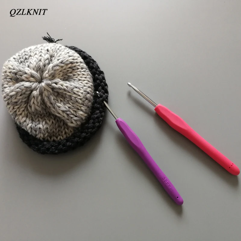 Мягкие резиновые крючки для вязания крючком QZLKNIT 11 шт./компл. 2 0 8 мм карамельных