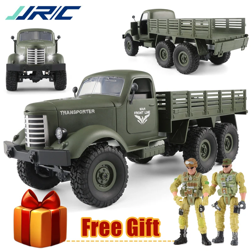Военный грузовик на радиоуправлении JJRC Q60 Q61 4/6WD масштаб 1:16 2 4 ГГц внедорожник с