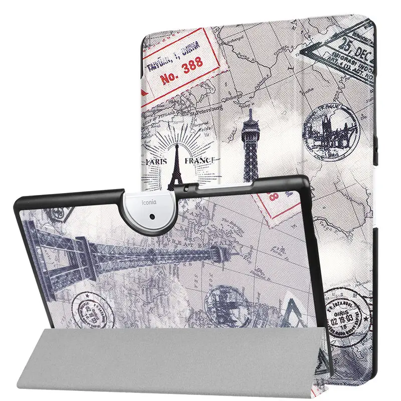 Чехол для Acer Iconia One 10 b3-a40 Тонкий Стенд Smart Cover для Acer Iconia One 10 B3 A40 10.1 дюймов принципиально Планшеты из искусственной кожи В виде ракушки - Цвет: picture 7