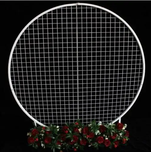 Diameter 1.8M Свадебный реквизит круглый экран Tieyi сетка экран Свадебная сцена макет фотографический фон реквизит - Цвет: Diameter 1.8M