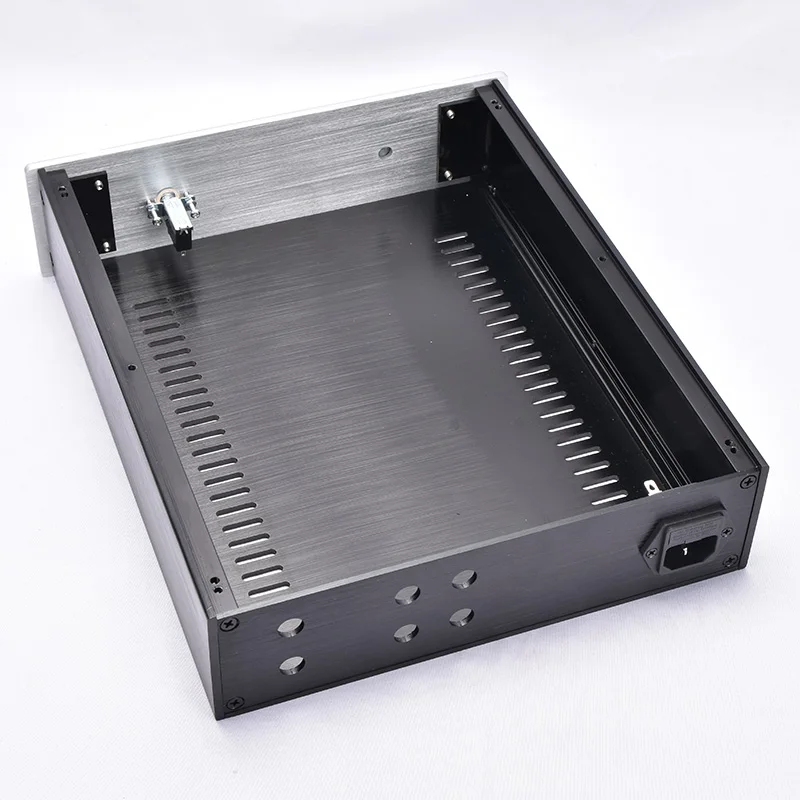 

Kaolanhon 260*70*311MM DIY Box 2607B All Aluminum Amplifier Chassis Case Preamplifier Chassis Amp Enclosure Housing with Louvers