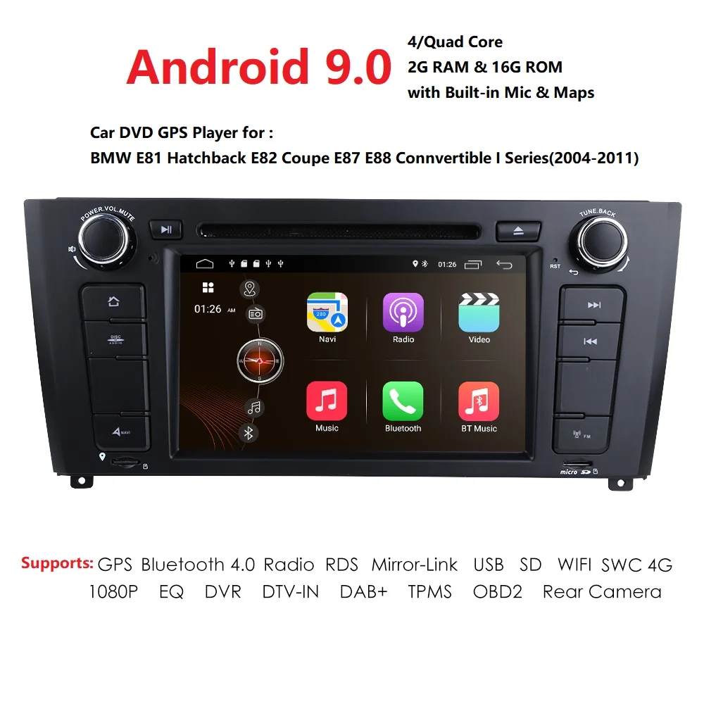 1 Din Android 9 0 gps автомобильный DVD плеер Пульт дистанционного управления для BMW серия