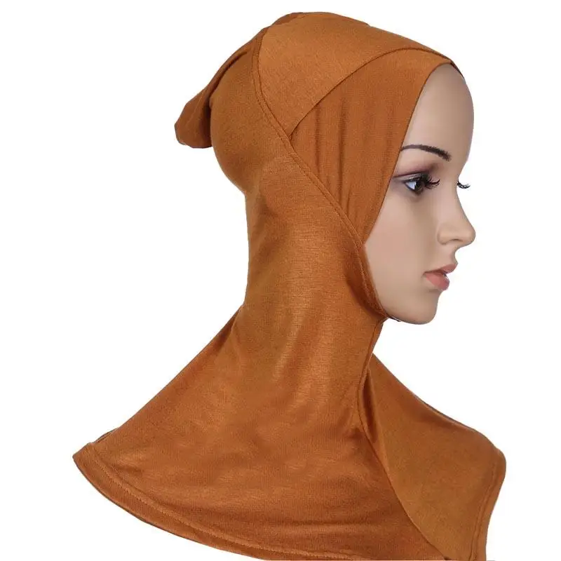 camel Мусульманские женщины под шарф, шляпа, шапка, кость головной убор хиджаб исламский Niquabs обертывание Chemo Cover Arab cap s Ninja Amira шапки Ближнего Востока - Цвет: camel