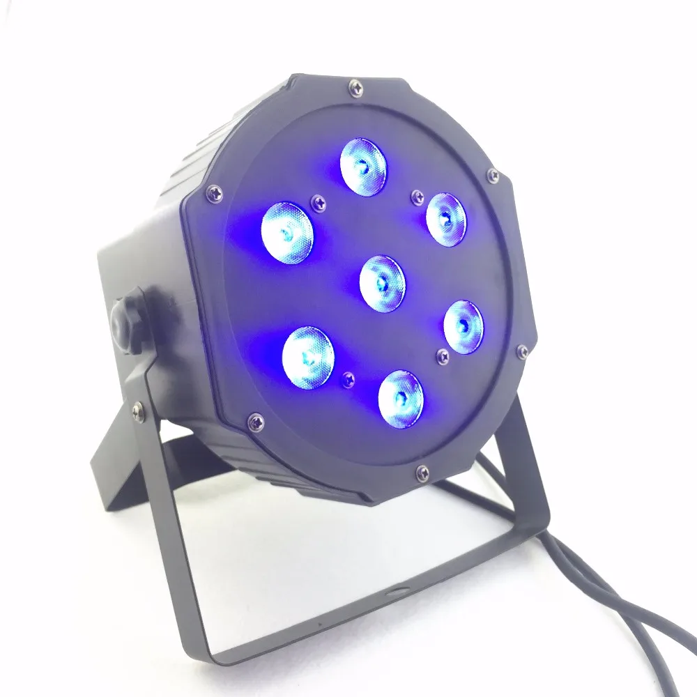 2018new led par 10 шт./лот 7x10 Вт led Par свет RGBW 4in1 светодиодный плоский par led dmx512 Диско свет профессиональный студийное диджейское оборудование