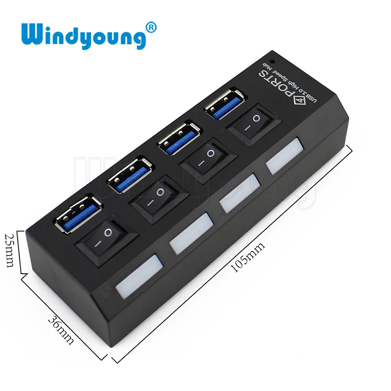 Мини USB 3 0 концентратор 4 Порты 5 Гбит/с высокая Скорость док станция Портативный usb