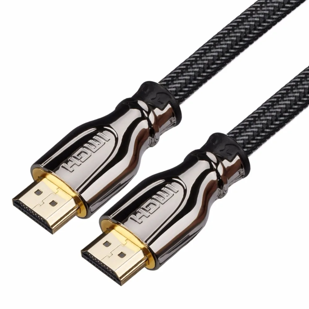 EDAL Плетеный Ультра HD HDMI кабель V2.0 высокоскоростной HDTV 4K кабели 1 м 2 3 5 м|Кабели HDMI| |