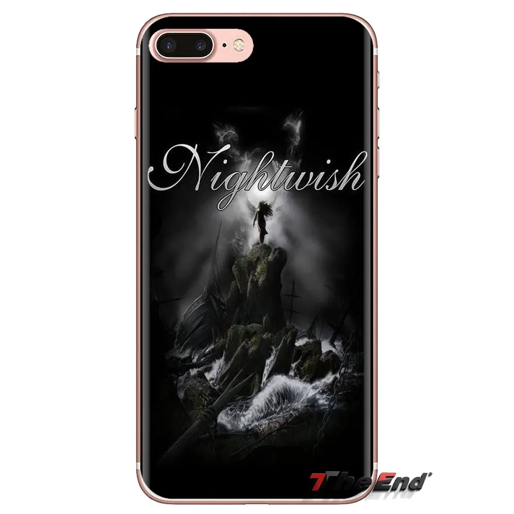 Мягкий чехол для телефона из ТПУ с металлическим музыкальным браслетом Nightwish Theater