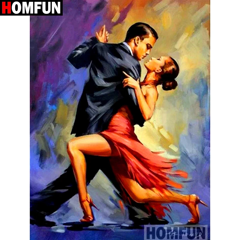 HOMFUN Набор для алмазной вышивки сделай сам картина из квадратных/круглых страз
