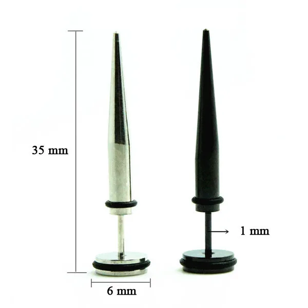 6 мм хит продаж модные в стиле рок Панк Хип-хоп титановые круглые черные стальные