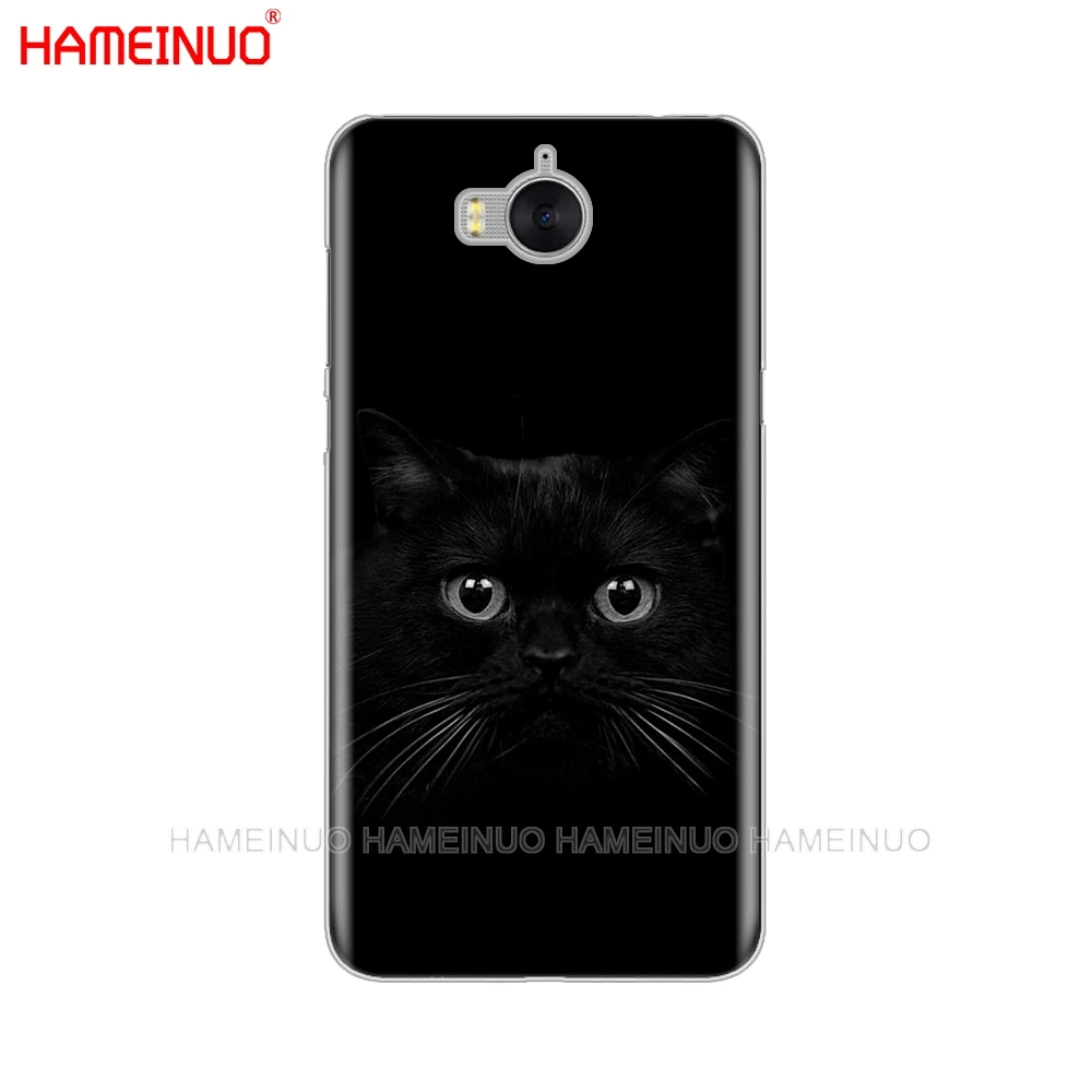HAMEINUO чехол для сотового телефона с черным кошачьим глазом huawei honor 3C 4X 4C 5C 5X 6 7 Y3 Y6 Y5 2