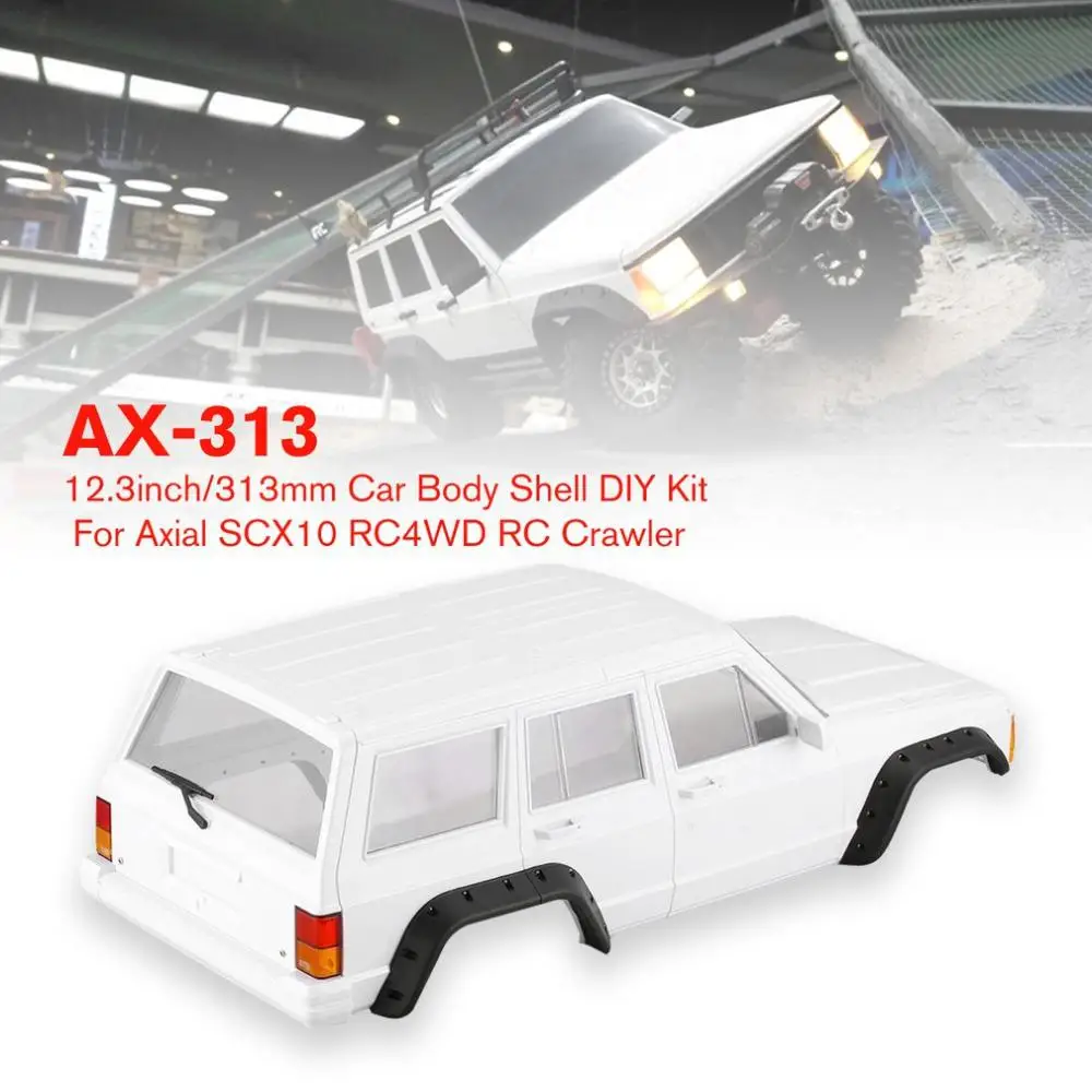 RCtown RC AX-313 12,3 дюймов/313 мм Корпус кузова автомобиля для 1/10 RC грузовик гусеничный осевой SCX10 и SCX10 II 90046 90047 автомобилей корпус