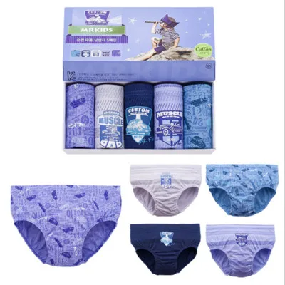 Нижнее белье из мягкого хлопка для мальчиков 5 шт./лот детские шорты с героями