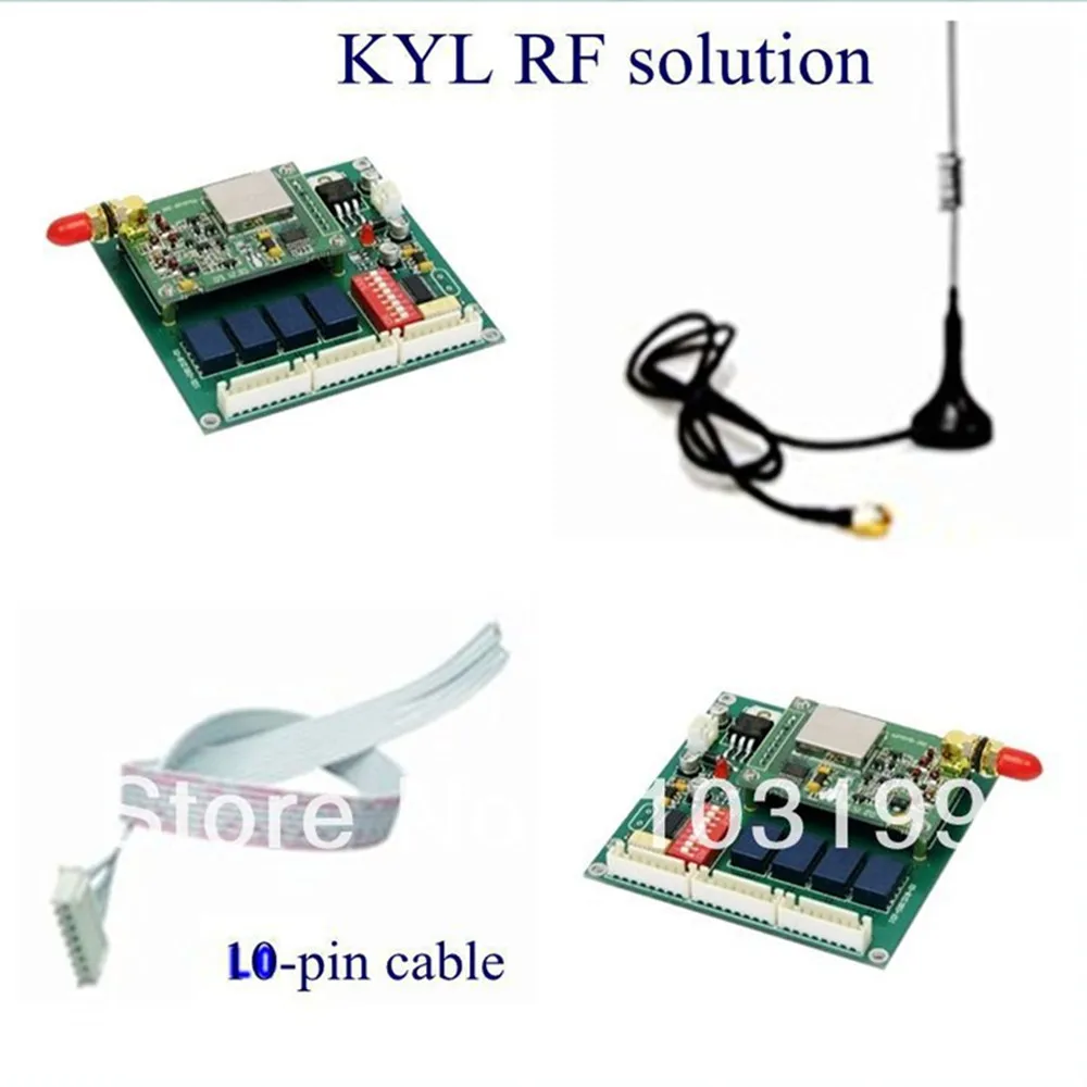 4 пути KYL-812 беспроводной I/O Модуль с данными радио модем KYL-300I 2 км пульт