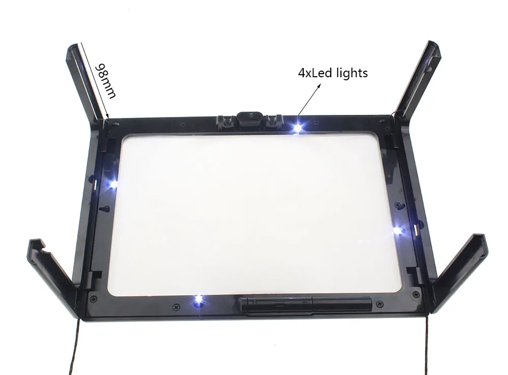 Гигантские ультра тонкая линза лупа для чтения большой хэндс фри настольное