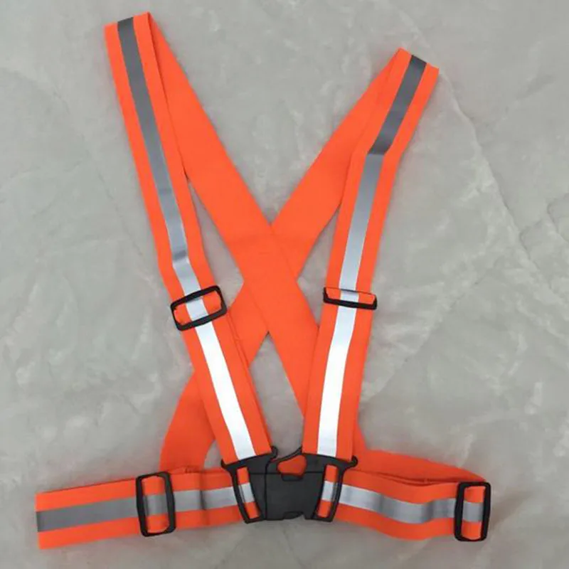 1 шт унисекс Безопасность видимость отражения жилет выгулом Велоспорт Жгут