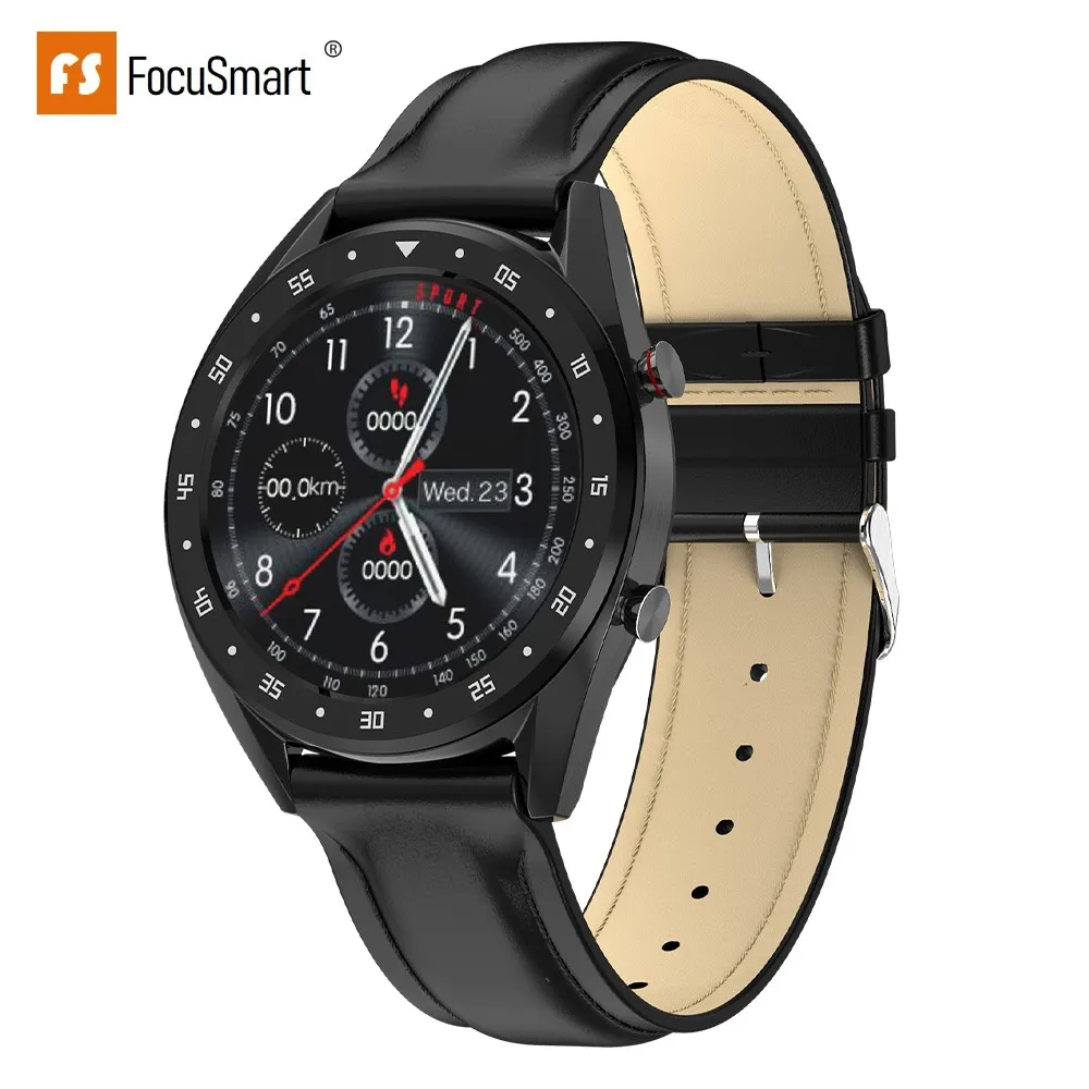 FocuSmart L7 Смарт-часы мужские 1 3 дюймов ip68водонепроницаемый спортивные трекер