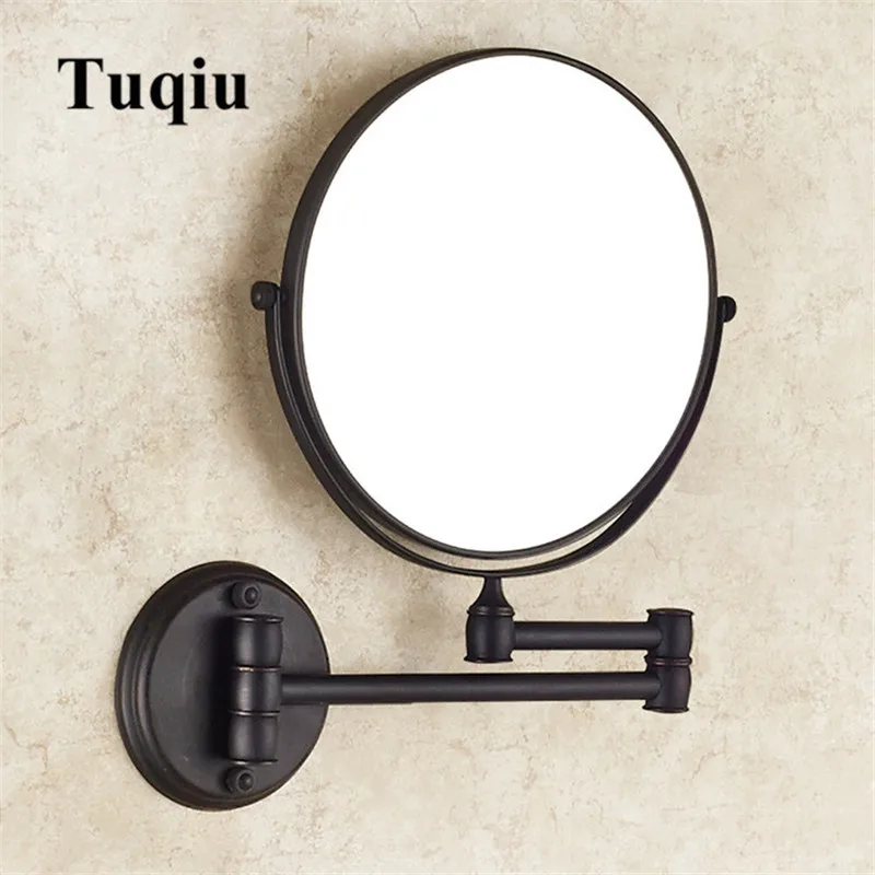 Bathroom Mirror Wall Mounted 8 inch Brass 3X/1X Magnifying Mirror Folding Rose gold/Gold Makeup Mirror Cosmetic Mirror Lady Gift